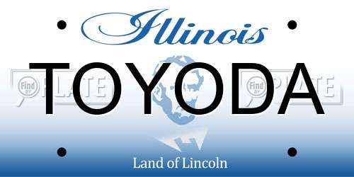 TOYODA Illinois License Plate