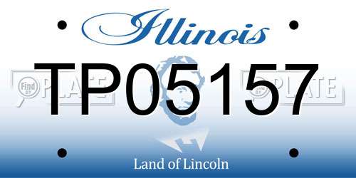 TP05157 Illinois License Plate