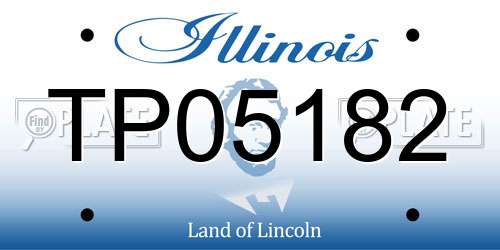 TP05182 Illinois License Plate