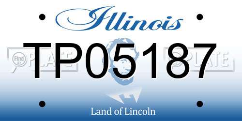 TP05187 Illinois License Plate