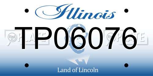 TP06076 Illinois License Plate