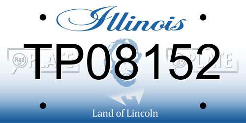 TP08152 Illinois License Plate