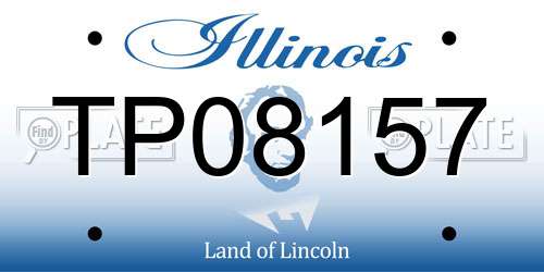 TP08157 Illinois License Plate