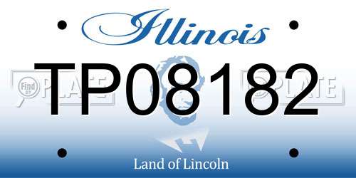 TP08182 Illinois License Plate