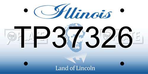TP37326 Illinois License Plate