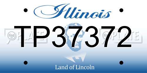 TP37372 Illinois License Plate