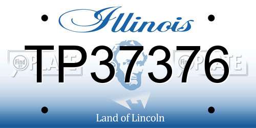 TP37376 Illinois License Plate
