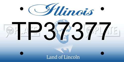 TP37377 Illinois License Plate