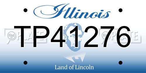 TP41276 Illinois License Plate