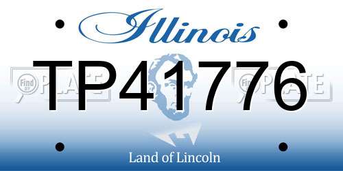 TP41776 Illinois License Plate