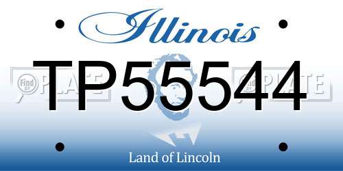 TP55544 Illinois License Plate