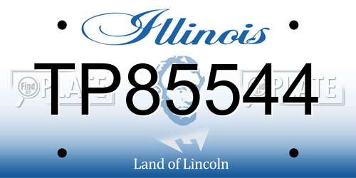 TP85544 Illinois License Plate