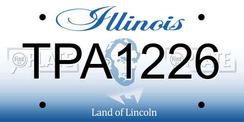 TPA1226 Illinois License Plate