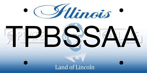 TPBSSAA Illinois License Plate