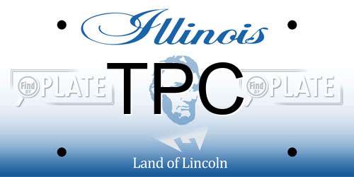 TPC Illinois License Plate