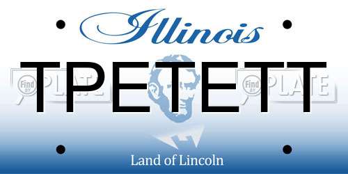 TPETETT Illinois License Plate