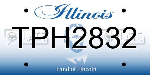 TPH2832 Illinois License Plate