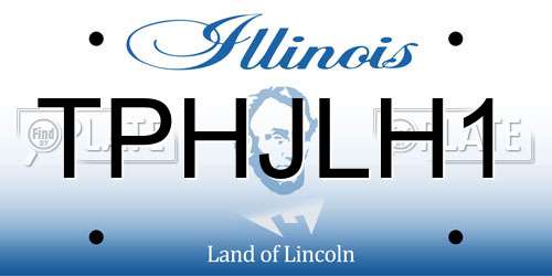 TPHJLH1 Illinois License Plate