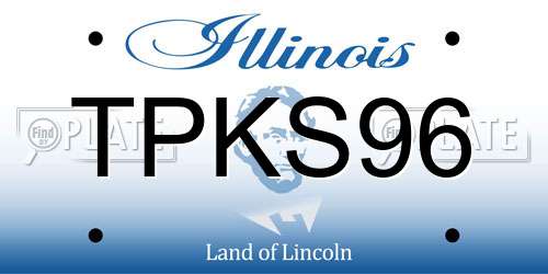 TPKS96 Illinois License Plate