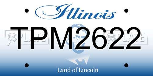 TPM2622 Illinois License Plate