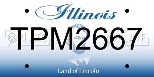 TPM2667 Illinois License Plate