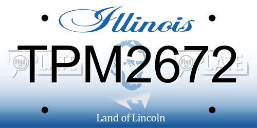 TPM2672 Illinois License Plate