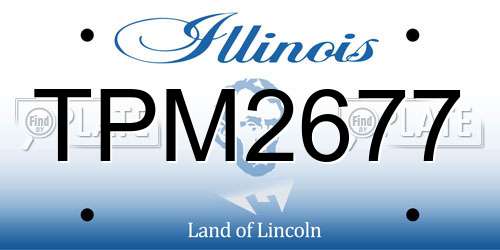 TPM2677 Illinois License Plate