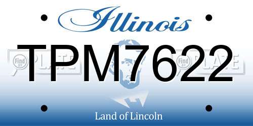 TPM7622 Illinois License Plate