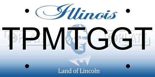 TPMTGGT Illinois License Plate