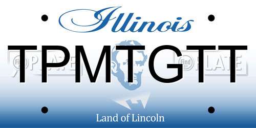 TPMTGTT Illinois License Plate
