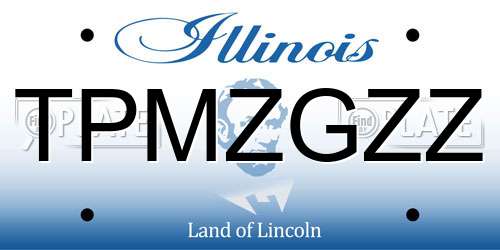TPMZGZZ Illinois License Plate