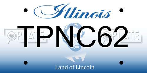 TPNC62 Illinois License Plate