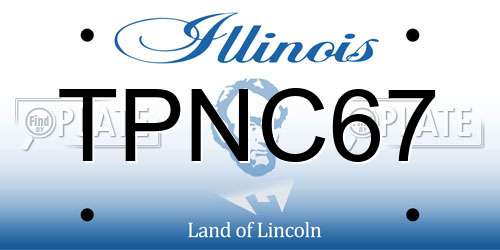 TPNC67 Illinois License Plate