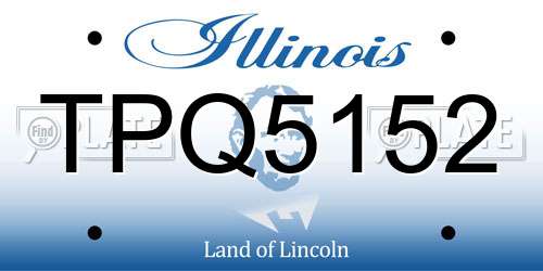 TPQ5152 Illinois License Plate