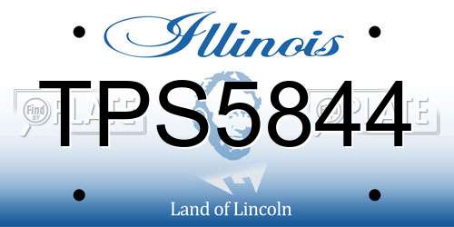TPS5844 Illinois License Plate