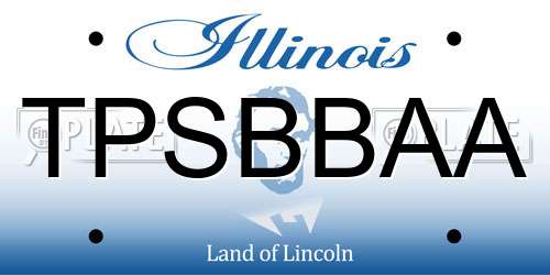 TPSBBAA Illinois License Plate