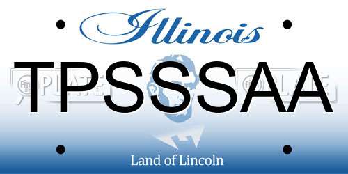 TPSSSAA Illinois License Plate