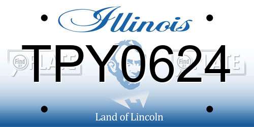 TPY0624 Illinois License Plate