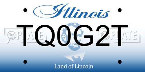 TQ0G2T Illinois License Plate