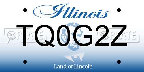 TQ0G2Z Illinois License Plate