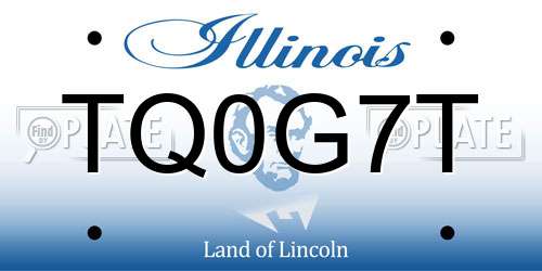 TQ0G7T Illinois License Plate