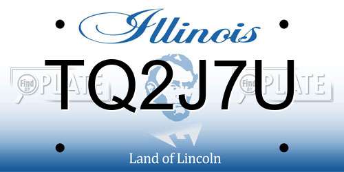 TQ2J7U Illinois License Plate