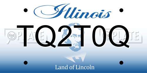 TQ2T0Q Illinois License Plate