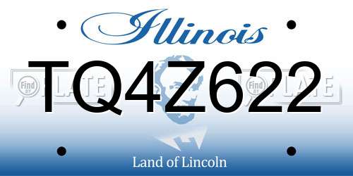 TQ4Z622 Illinois License Plate