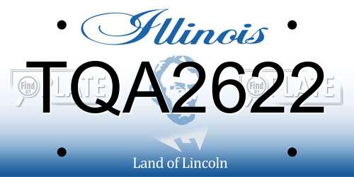 TQA2622 Illinois License Plate