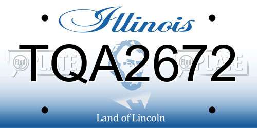 TQA2672 Illinois License Plate