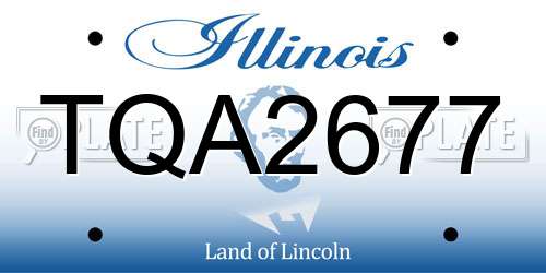 TQA2677 Illinois License Plate