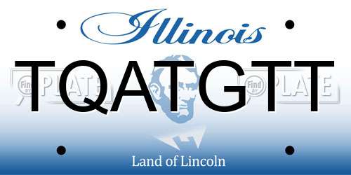 TQATGTT Illinois License Plate