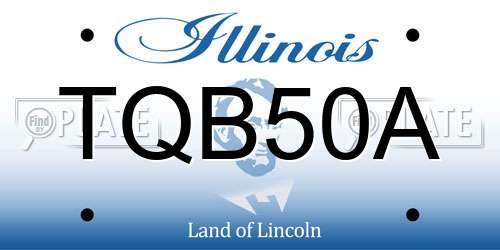 TQB50A Illinois License Plate