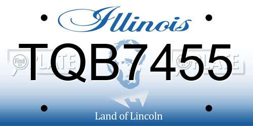 TQB7455 Illinois License Plate
